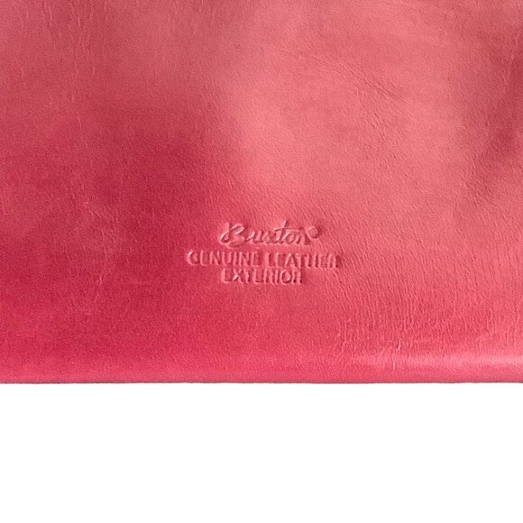 Buxton Wallet Genuine Leather Red 4.5"x7.5" Credit Card Holder Organizer - Picture 5 of 7